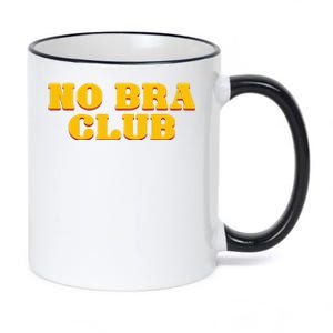 No Bra Club 11oz Black Color Changing Mug