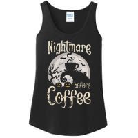 Nightmare Before Coffee Halloween Spooky Coffee Lovers Ladies Essential Tank