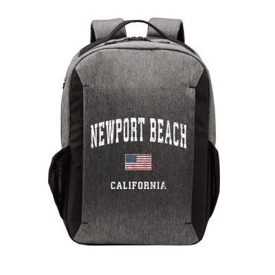 Newport Beach California Ca Vintage American Flag Sports Vector Backpack