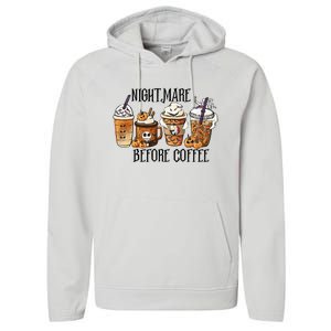 Nightmare Before Coffee Pumpkin Spice Halloween Costume Performance Fleece Hoodie