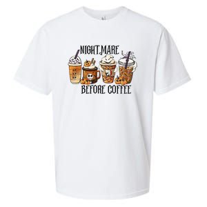 Nightmare Before Coffee Pumpkin Spice Halloween Costume Sueded Cloud Jersey T-Shirt