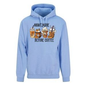 Nightmare Before Coffee Pumpkin Spice Halloween Costume Unisex Surf Hoodie