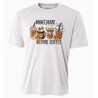 Nightmare Before Coffee Pumpkin Spice Halloween Costume Cooling Performance Crew T-Shirt