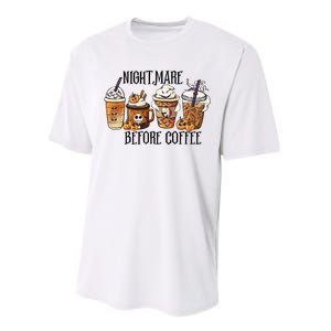 Nightmare Before Coffee Pumpkin Spice Halloween Costume Performance Sprint T-Shirt