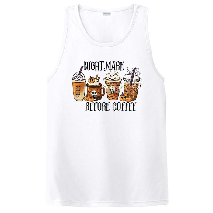 Nightmare Before Coffee Pumpkin Spice Halloween Costume PosiCharge Competitor Tank