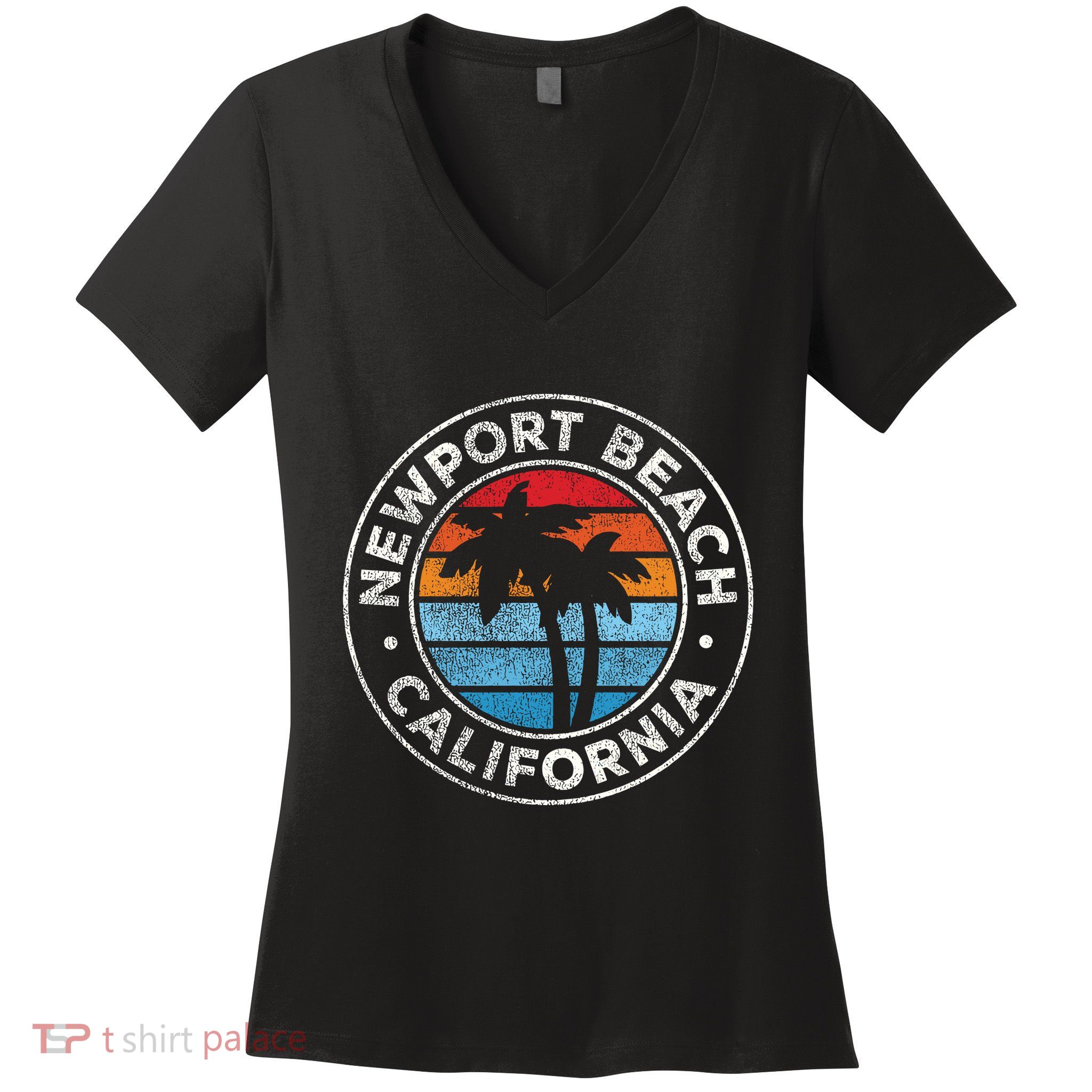 Newport Beach California Women's V-Neck T-Shirt