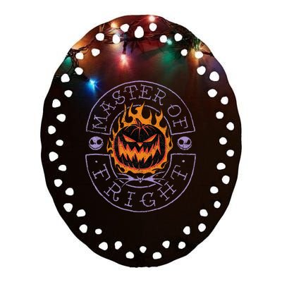 Nightmare Before Christmas Halloween Decor Master of Fright Ceramic Oval Ornament