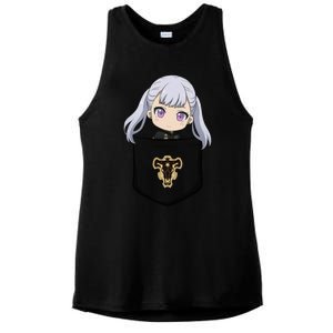 Noelle Black Clover Relaxed Fit Ladies PosiCharge Tri-Blend Wicking Tank