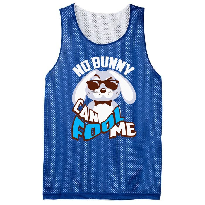 No Bunny Can Fool Me Happy Easter Cute Gift Mesh Reversible Basketball Jersey Tank