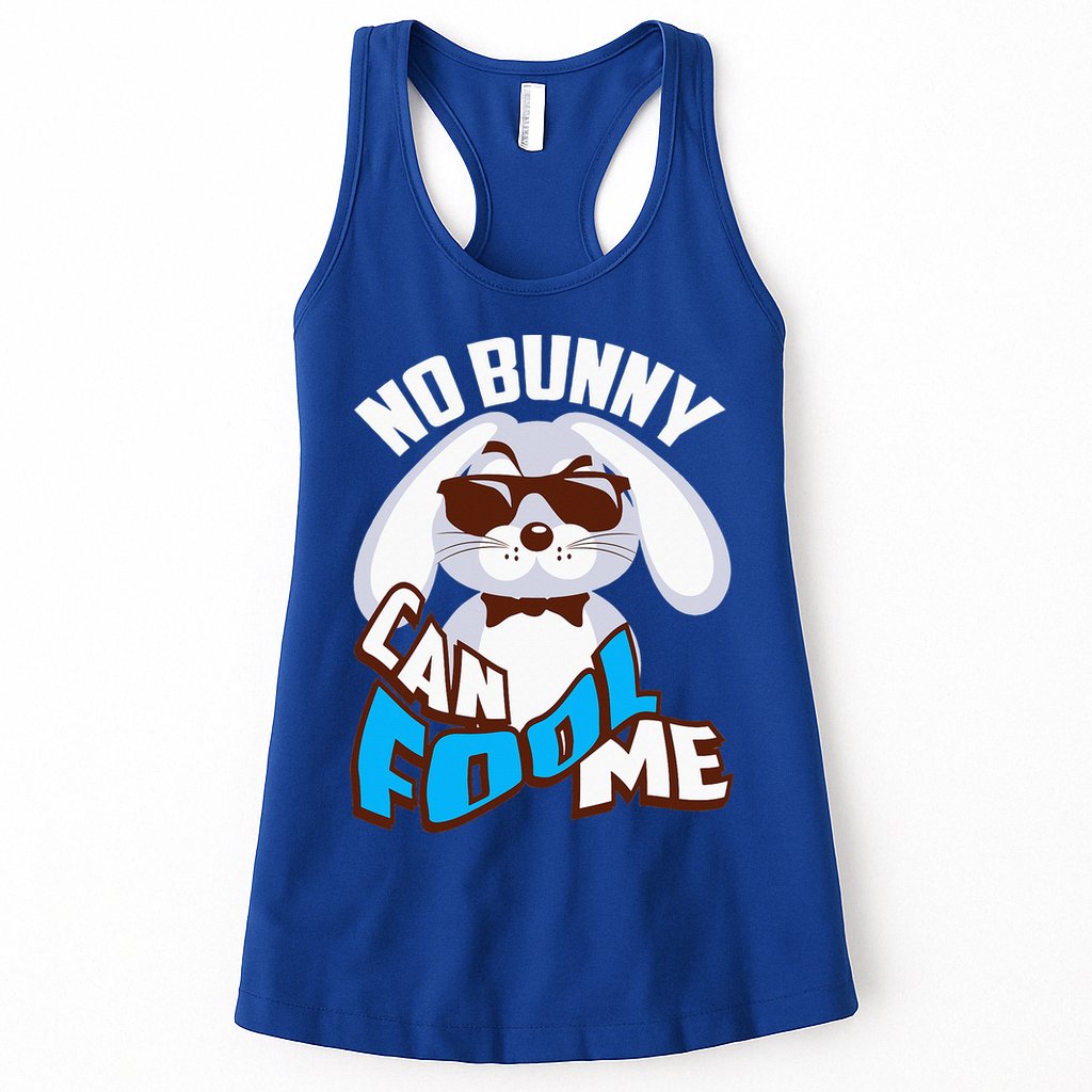 No Bunny Can Fool Me Happy Easter Cute Gift Womens Tank Top