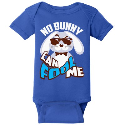 No Bunny Can Fool Me Happy Easter Cute Gift Baby Bodysuit