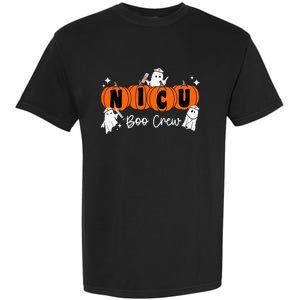 Nicu Boo Crew Ghost Pumpkin Costume Nicu Nurse Halloween Garment-Dyed Heavyweight T-Shirt