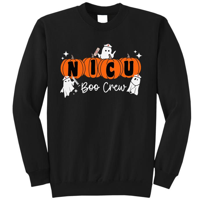 Nicu Boo Crew Ghost Pumpkin Costume Nicu Nurse Halloween Sweatshirt