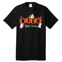 Nicu Boo Crew Ghost Pumpkin Costume Nicu Nurse Halloween Tall T-Shirt