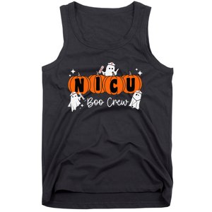 Nicu Boo Crew Ghost Pumpkin Costume Nicu Nurse Halloween Tank Top