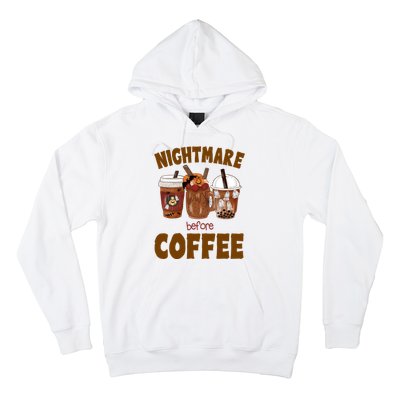 Nightmare Before Coffee Funny Halloween Hoodie