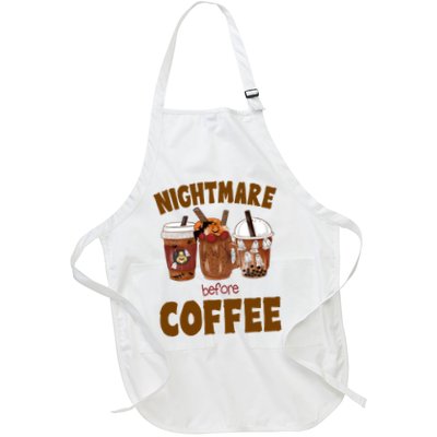 Nightmare Before Coffee Funny Halloween Apron