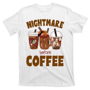 Nightmare Before Coffee Funny Halloween T-Shirt