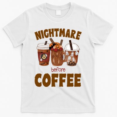 Nightmare Before Coffee Funny Halloween T-Shirt