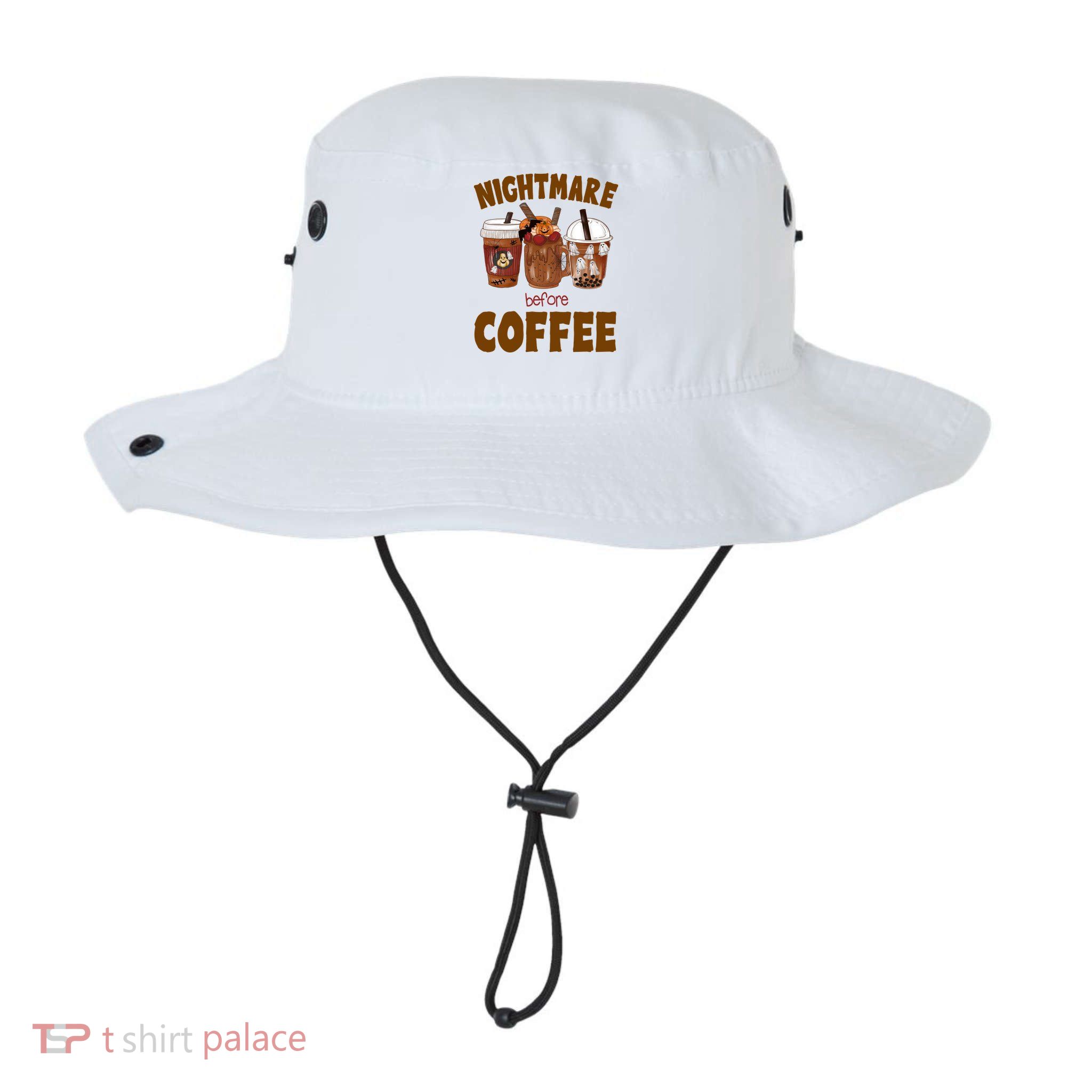 Nightmare Before Coffee Funny Halloween Bucket Hat