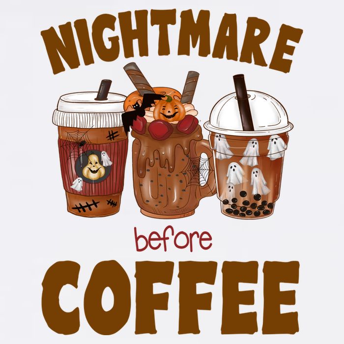 Nightmare Before Coffee Funny Halloween Poster