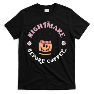 Nightmare Before Coffee Halloween Pumpkkin Cute Ghost Gift T-Shirt