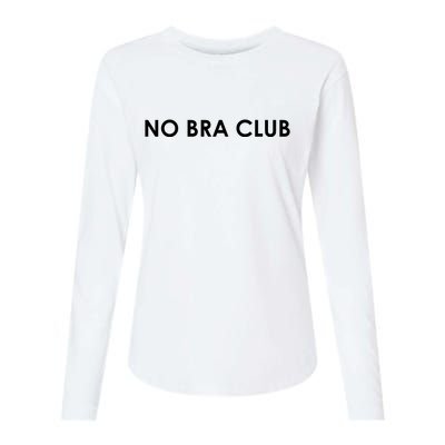 No Bra Club Womens Cotton Relaxed Long Sleeve T-Shirt