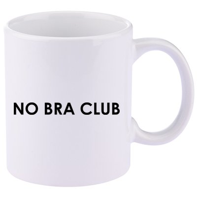 No Bra Club 11oz C Handle Ceramic Mug