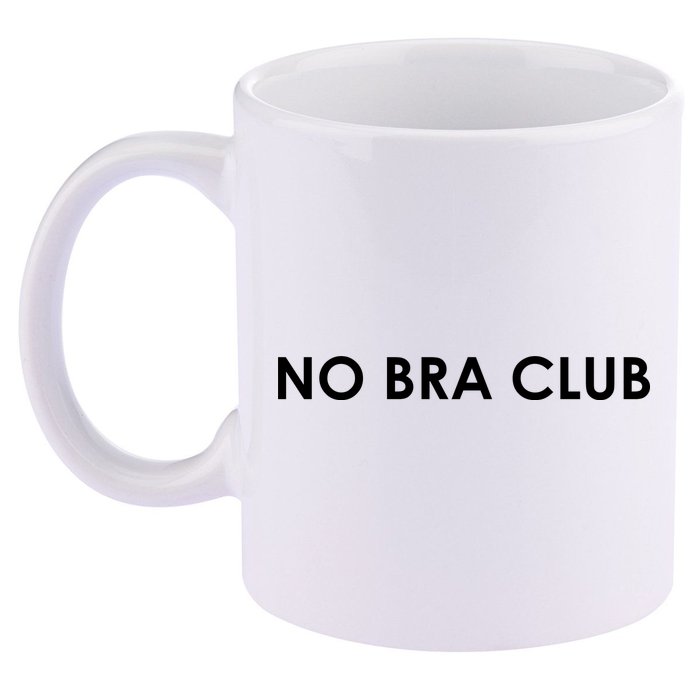 No Bra Club 11oz C Handle Ceramic Mug