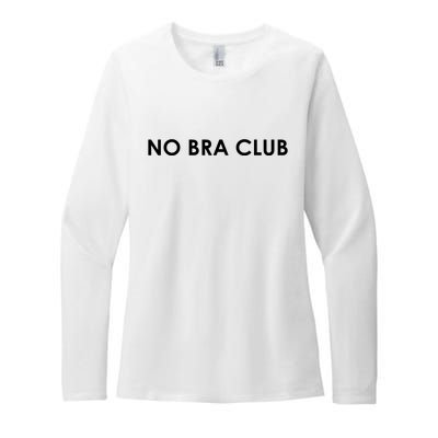 No Bra Club Womens CVC Long Sleeve Shirt