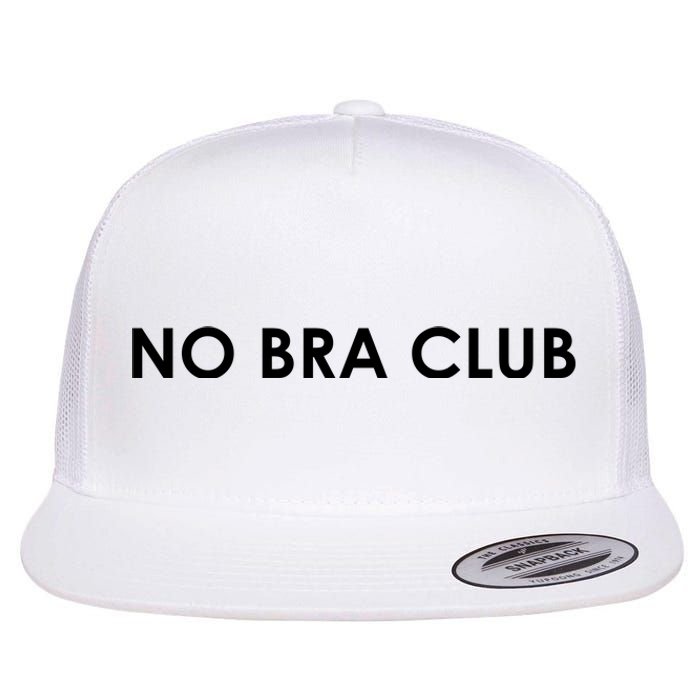 No Bra Club Flat Bill Trucker Hat