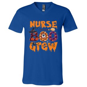 Nursing Boo Crew Halloween Nursing Funny Lover Gift V-Neck T-Shirt