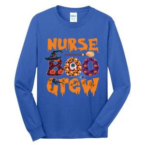 Nursing Boo Crew Halloween Nursing Funny Lover Gift Tall Long Sleeve T-Shirt