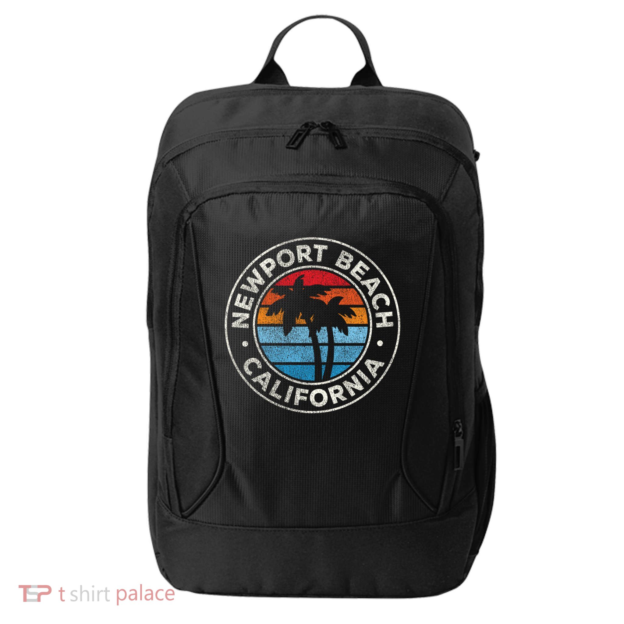 Newport Beach California Ca Vintage Graphic Retro 70s Cute Gift City Backpack