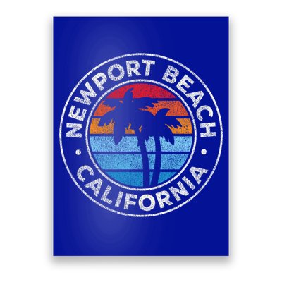 Newport Beach California Ca Vintage Graphic Retro 70s Cute Gift Poster
