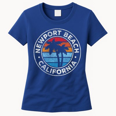 Newport Beach California Ca Vintage Graphic Retro 70s Cute Gift Womens T-Shirt