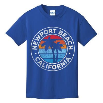 Newport Beach California Ca Vintage Graphic Retro 70s Cute Gift Kids T-Shirt