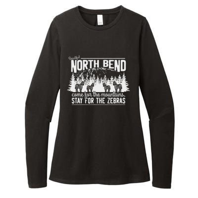 North Bend Come For The Mountains Stay For The Zebras Womens CVC Long Sleeve Shirt