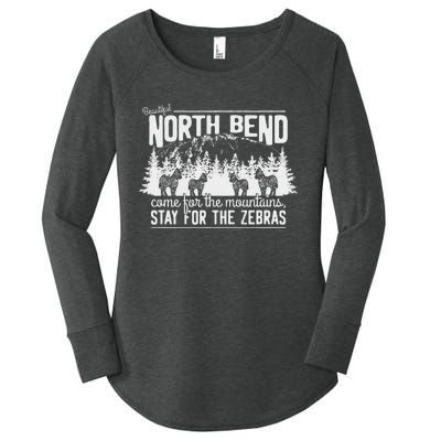 North Bend Come For The Mountains Stay For The Zebras Women's Perfect Tri Tunic Long Sleeve Shirt