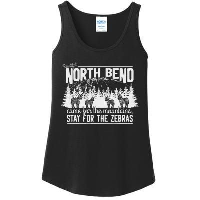 North Bend Come For The Mountains Stay For The Zebras Ladies Essential Tank