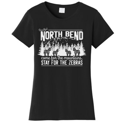 North Bend Come For The Mountains Stay For The Zebras Women's T-Shirt