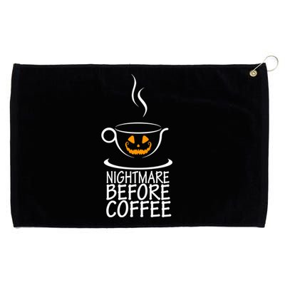 Nightmare Before Coffee Halloween Gift Grommeted Golf Towel