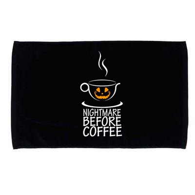 Nightmare Before Coffee Halloween Gift Microfiber Hand Towel