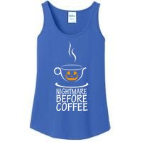 Nightmare Before Coffee Halloween Gift Ladies Essential Tank