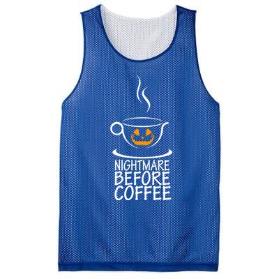 Nightmare Before Coffee Halloween Gift Mesh Reversible Basketball Jersey Tank