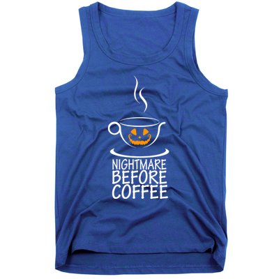 Nightmare Before Coffee Halloween Gift Tank Top