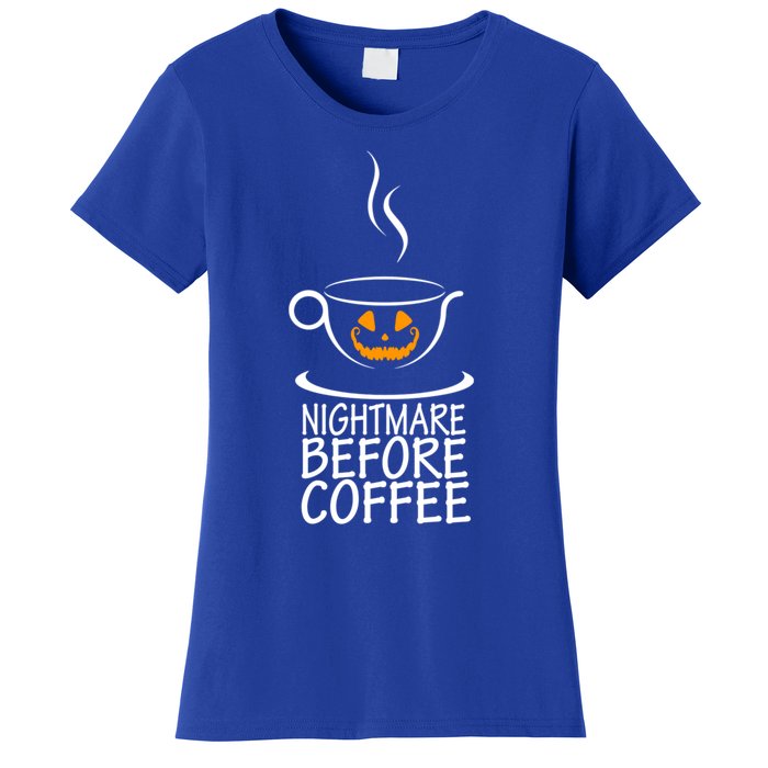 Nightmare Before Coffee Halloween Gift Women's T-Shirt