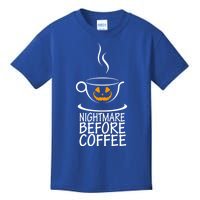 Nightmare Before Coffee Halloween Gift Kids T-Shirt