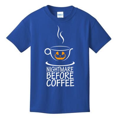 Nightmare Before Coffee Halloween Gift Kids T-Shirt