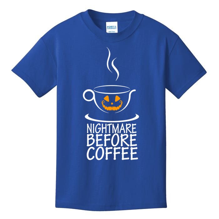 Nightmare Before Coffee Halloween Gift Kids T-Shirt